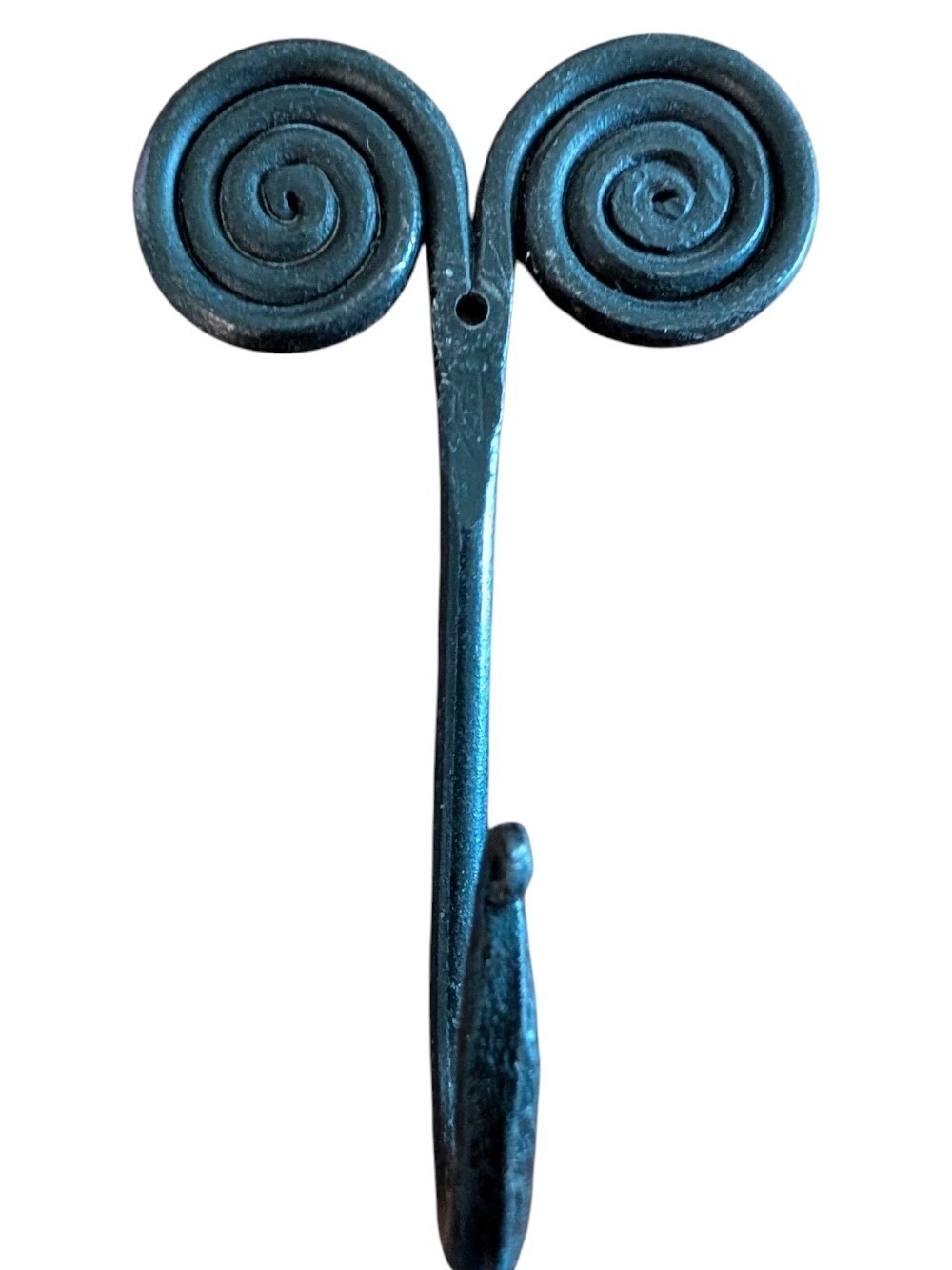 Decorative Black Iron Spiral Wall Hook